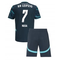 Dječji Nogometni Dres RB Leipzig Antonio Nusa #7 Rezervni 2024-25 Kratak Rukav (+ Kratke hlače)